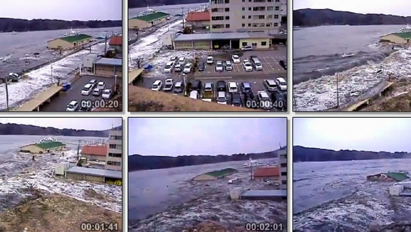 Takto ničila cunami japonské mestečko